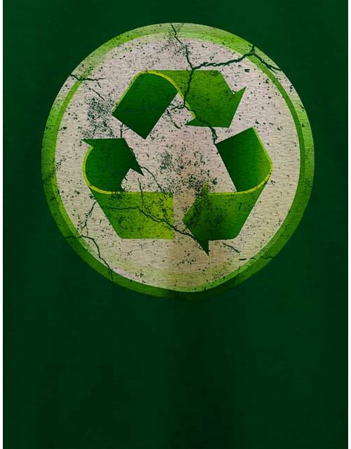 Recycle 02 Vintage T-Shirt dunkelgruen L