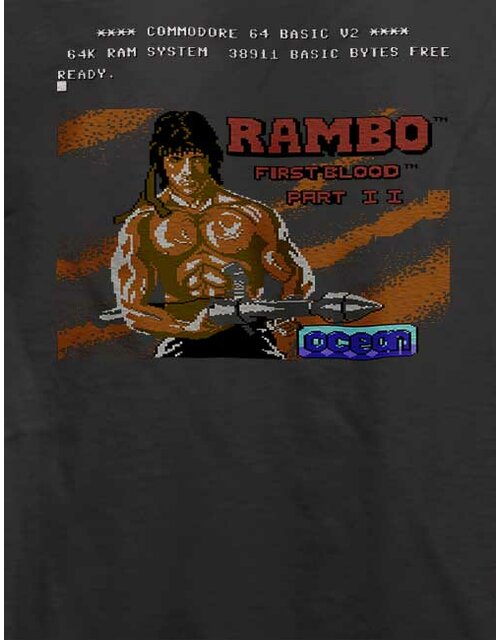 Rambo First Blood T-Shirt dunkelgrau L