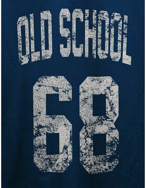 Oldschool 1968 T-Shirt dunkelblau L