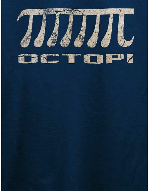 Octopi Vintage T-Shirt dunkelblau L