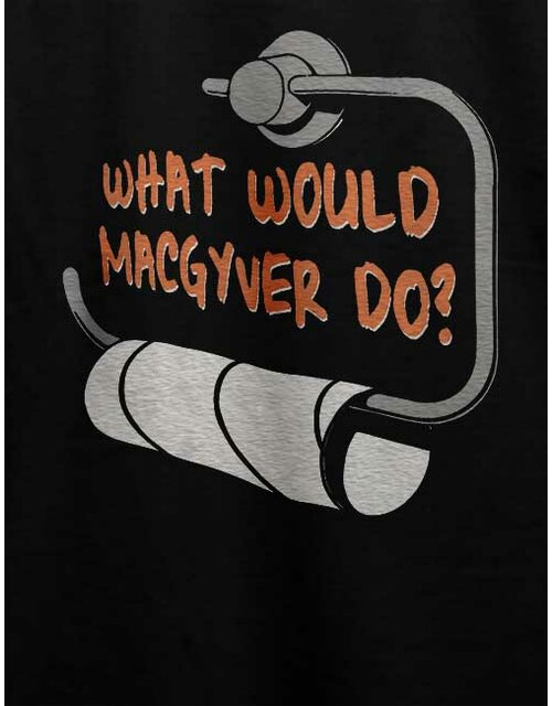 Macgyver T-Shirt schwarz L