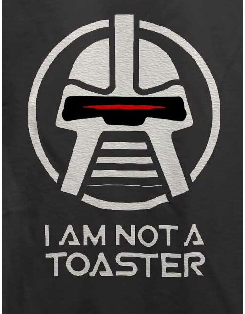 Cylon I Am Not A Toaster T-Shirt dunkelgrau L