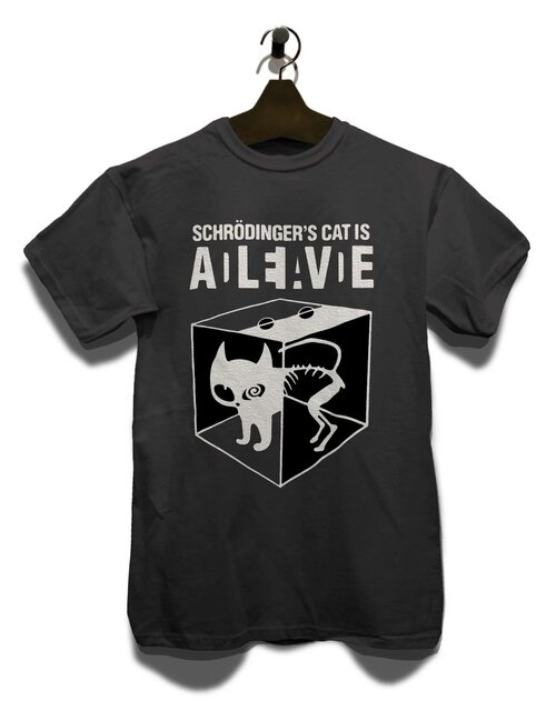 Schroedingers Cat T-Shirt dunkelgrau L
