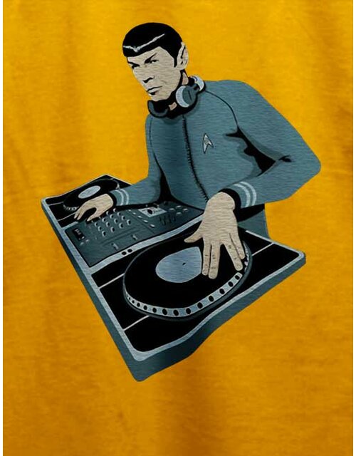 Spock Dj T-Shirt gelb L
