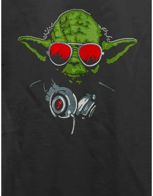 Yoda Dj T-Shirt dark-gray L