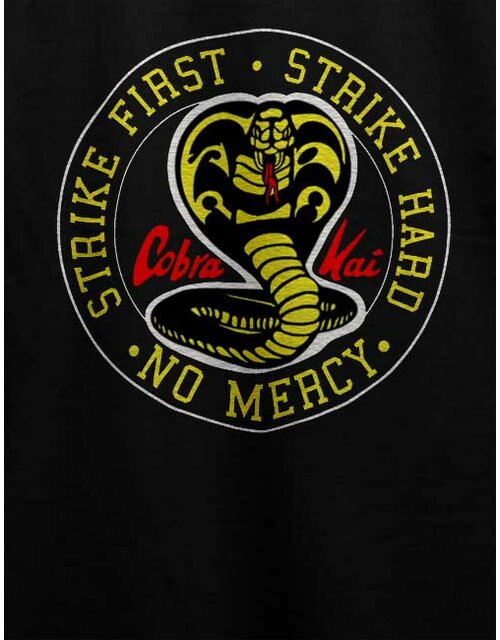 Cobra Kai Logo T-Shirt schwarz L