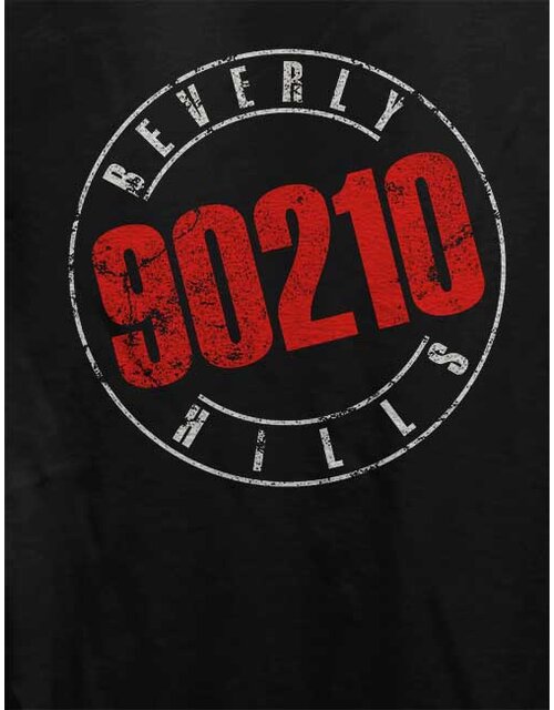 Beverly Hills 90210 Vintage Damen T-Shirt schwarz L