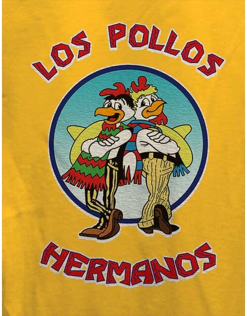 Los Pollos Hermanos Damen T-Shirt gelb L