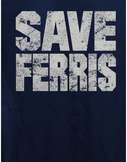 Save Ferris Damen T-Shirt dunkelblau L