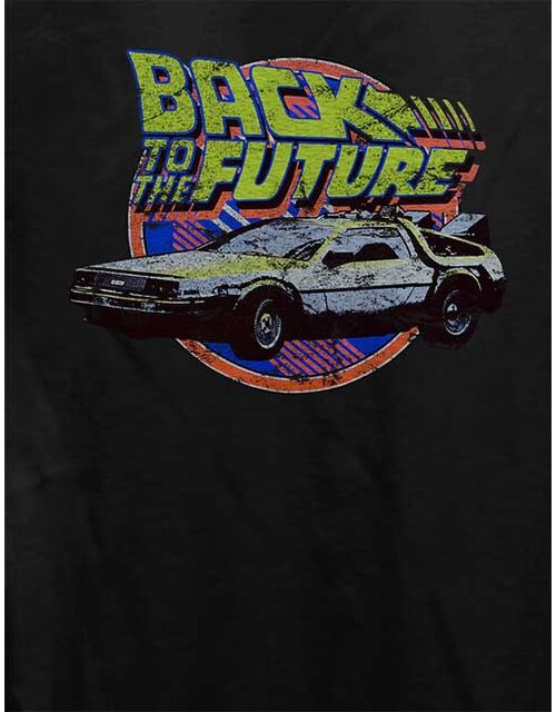 Back To The Future Damen T-Shirt schwarz L