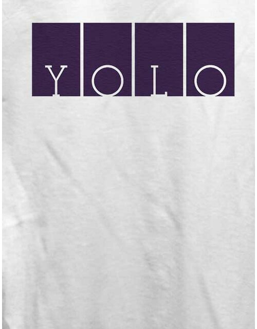 Yolo Logo Damen T-Shirt weiss L
