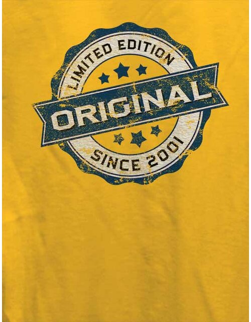 Original Since 2001 Damen T-Shirt gelb L
