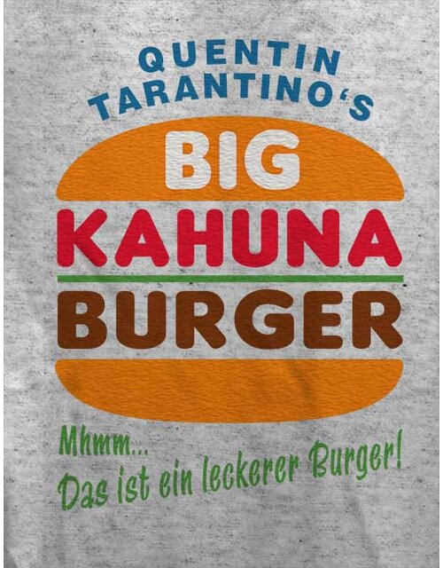 Big Kahuna Burger Tarantino Damen T-Shirt grau-meliert L