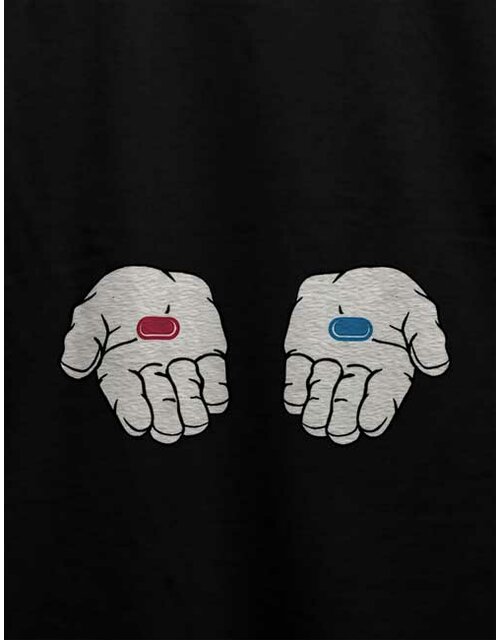 Red Pill Blue Pill T-Shirt black L
