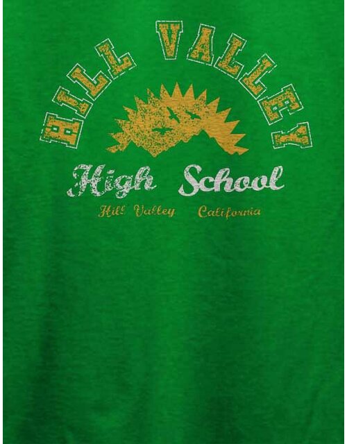 Hill Valley High School T-Shirt gruen-green L