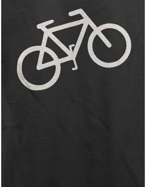 Fahrrad Wheelie T-Shirt dunkelgrau L