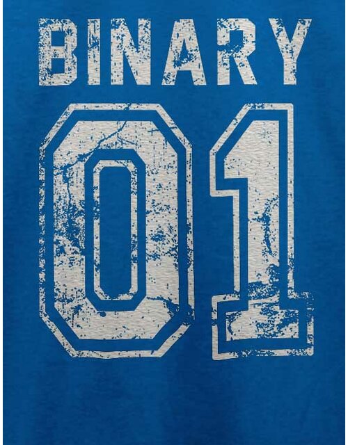 Binary 01 T-Shirt royal L