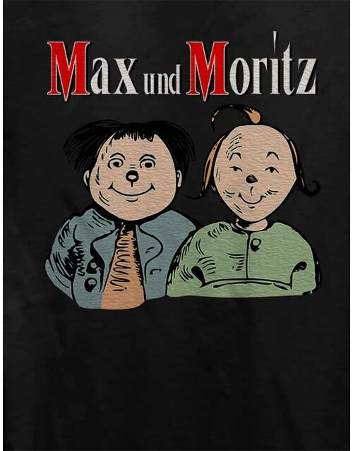 Max Und Moritz Damen T-Shirt schwarz L