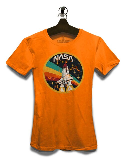 Nasa Space Shuttle Vintage Damen T Shirt Shirtminister 16 90