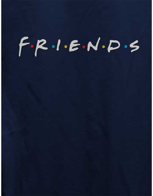 Friends Logo Womens T-Shirt deep-navy L