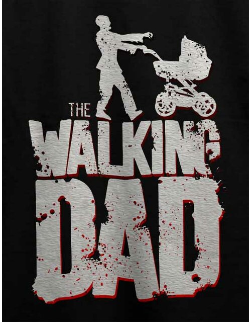 The Walking Dad Vintage T-Shirt schwarz L