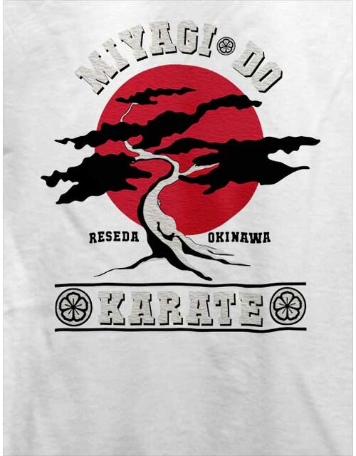 Mister Miyagi Karate T-Shirt weiss L