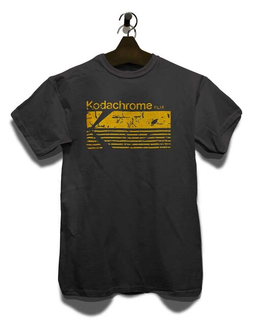 Kodachrome Film Vintage T-Shirt dunkelgrau L