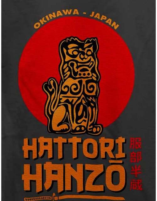 Hattori Hanzo Logo T-Shirt dunkelgrau L