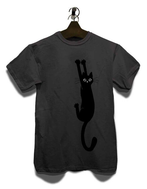 Cat T-Shirt dunkelgrau L