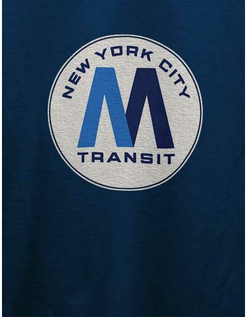 New York City Transit Subway Logo T-Shirt dunkelblau L