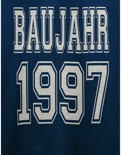 Baujahr 1997 T-Shirt dunkelblau XL