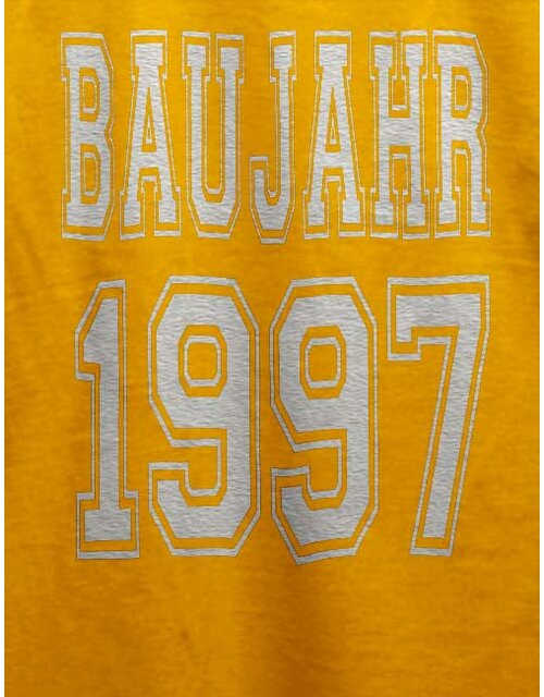 Baujahr 1997 T-Shirt gelb XL