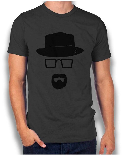 Heisenberg Schablone T-Shirt dunkelgrau S