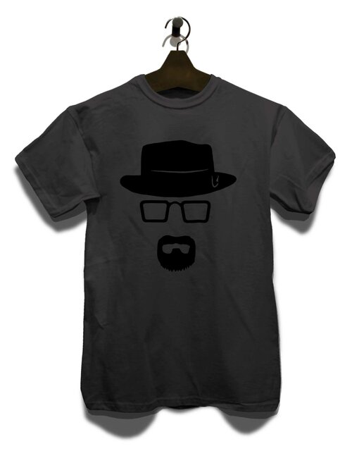 Heisenberg Schablone T-Shirt dunkelgrau S