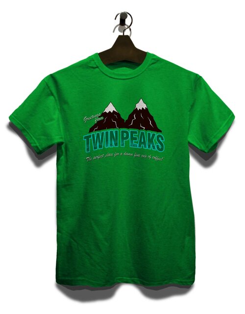 Greeting Twin Peaks T-Shirt gruen 2XL