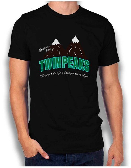 Greeting Twin Peaks T-Shirt schwarz 2XL