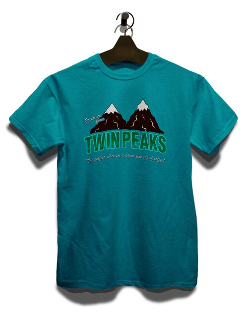 Greeting Twin Peaks T-Shirt tuerkis XL