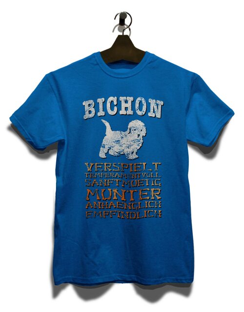Hund Bichon T-Shirt royal 2XL