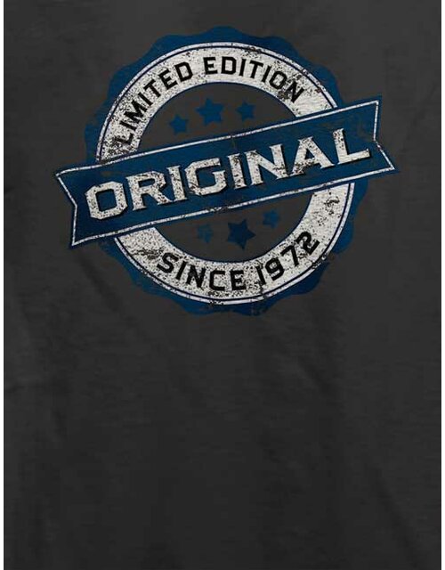 Original Since 1972 T-Shirt dunkelgrau L