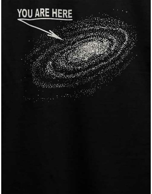 You Are Here Milkyway T-Shirt schwarz L