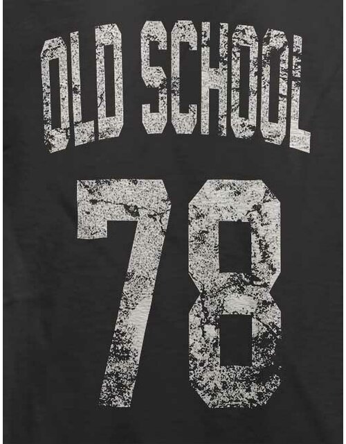 Oldschool 1978 T-Shirt dunkelgrau L