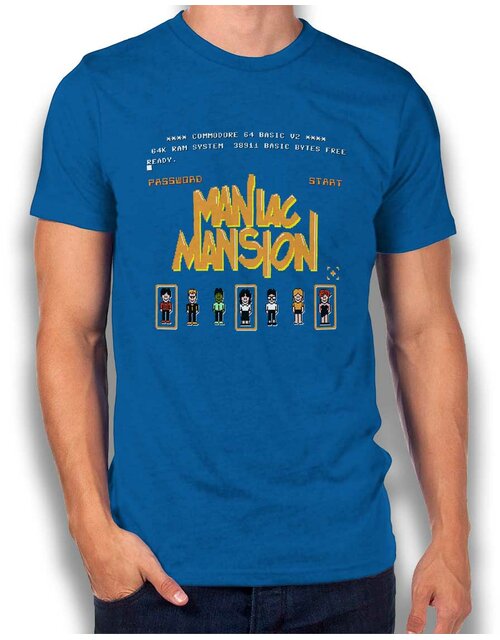 Maniac Mansion T-Shirt royal L