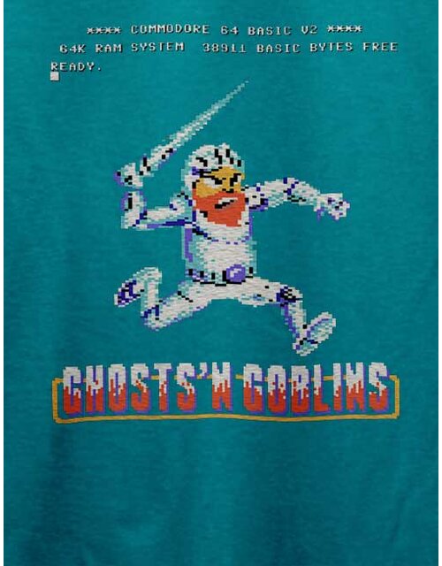 Ghosts N Goblins T-Shirt tuerkis L