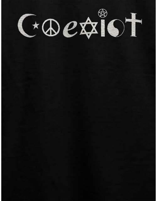 Coexist T-Shirt schwarz L