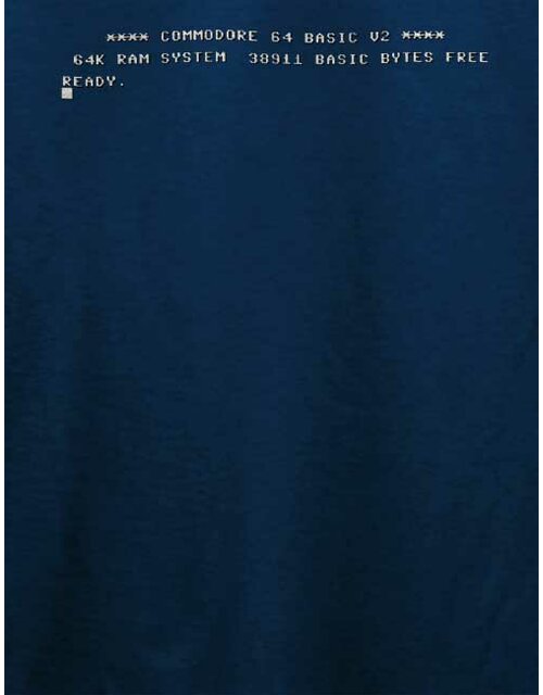 C64 Start Screen T-Shirt dunkelblau L