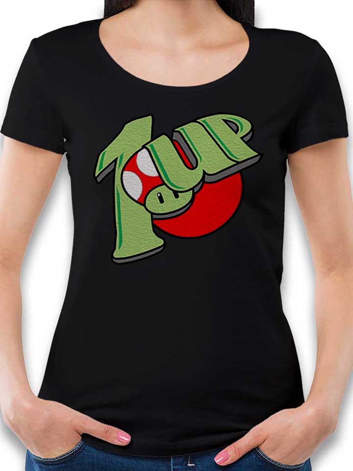 1-up-damen-t-shirt schwarz 1