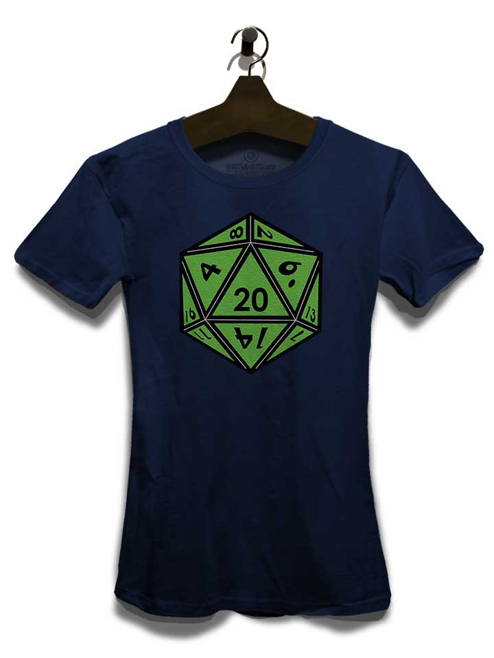 20-dice-green-damen-t-shirt dunkelblau 3