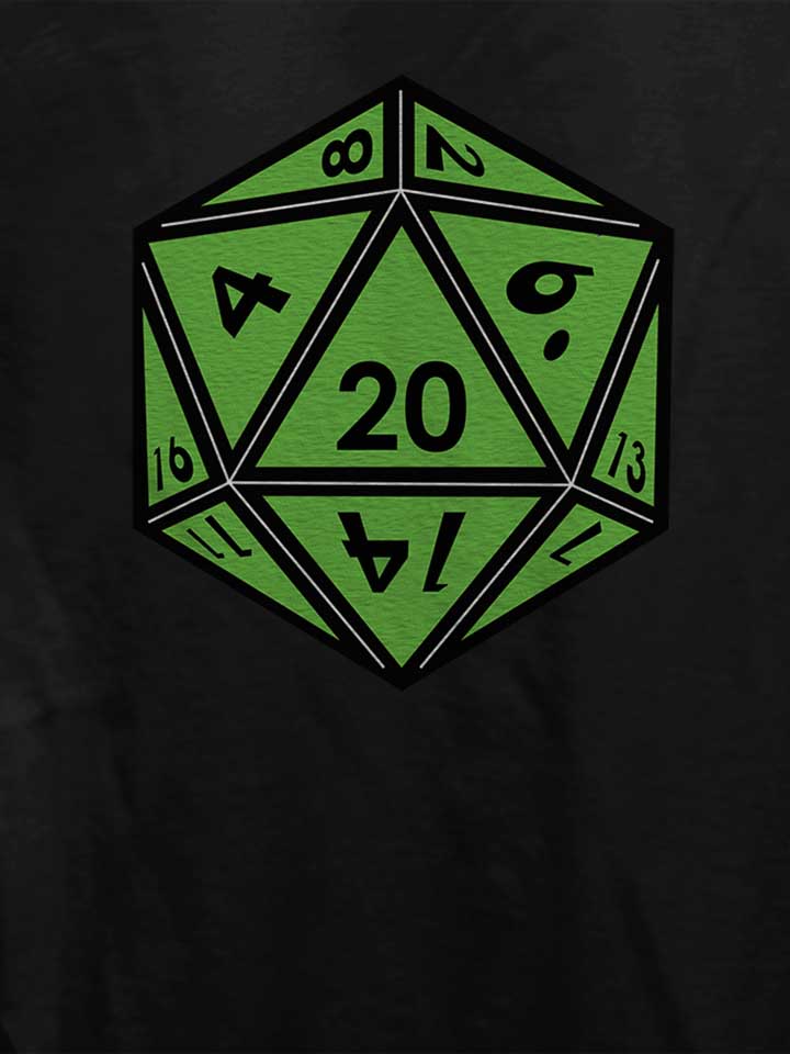 20-dice-green-damen-t-shirt schwarz 4