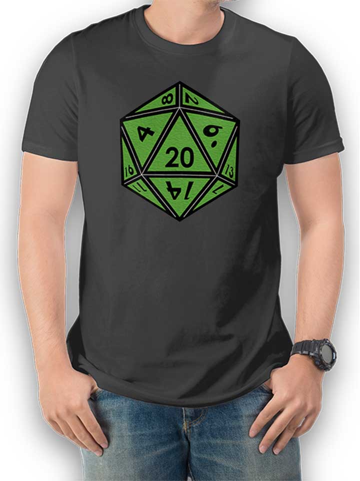 20 Dice Green T-Shirt dunkelgrau L