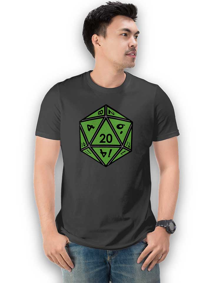 20-dice-green-t-shirt dunkelgrau 2